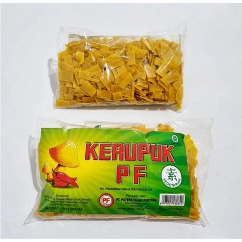 

KERUPUK PF VEGETARIAN 500 gr