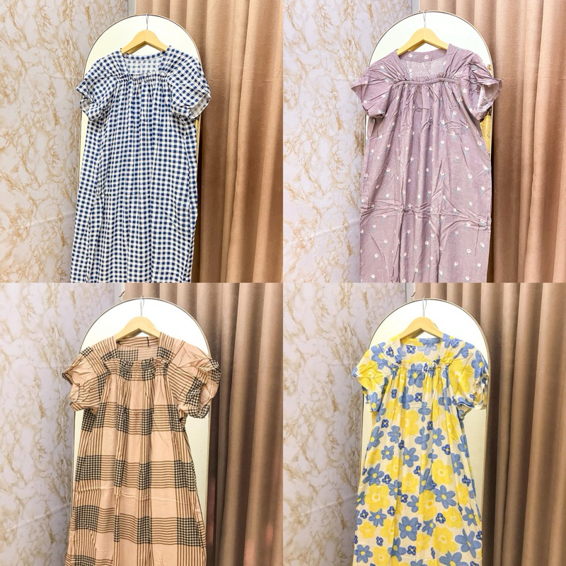 DASTER ILIYA - Daster Kerut Fuji Yukensi Belakang Tertutup | Daster Rayon Murah | Daster Rayon Kerut