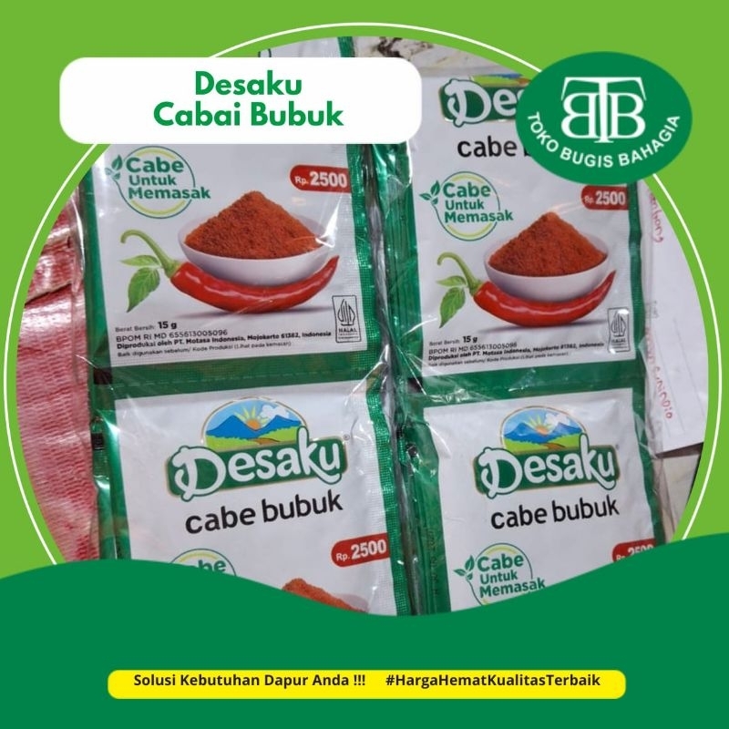 

Desaku Cabai Bubuk 15gr, Pasar Online Murah Makassar