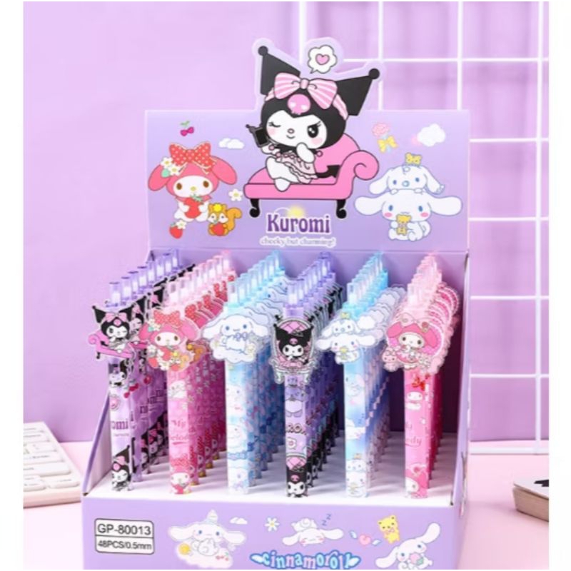 

(PCS) Pulpen Gel Akrilik Cetek Pen Karakter Sanrio Tebal 0.5MM 0.3MM