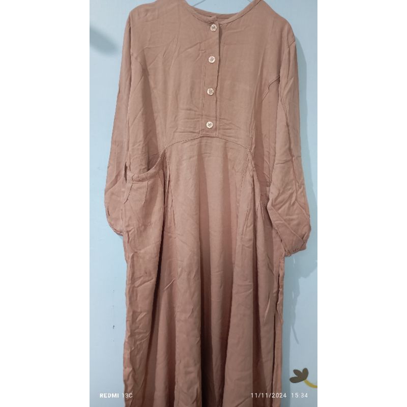 CUCI GUDANG Gamis Twill Adem (PL)