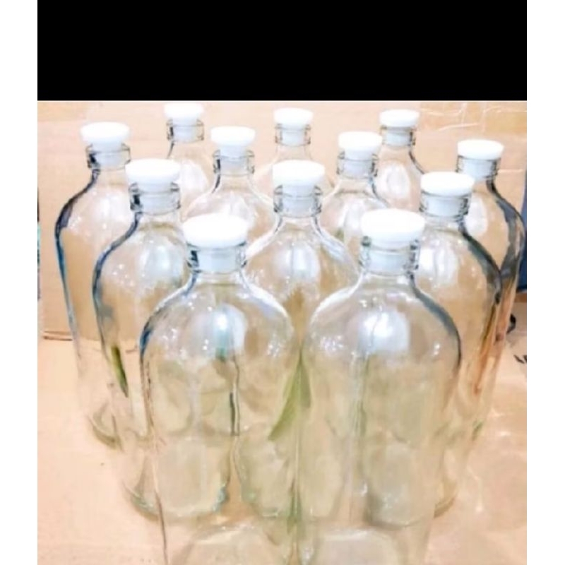 botol kaca/bensin 1000ml atau 1L