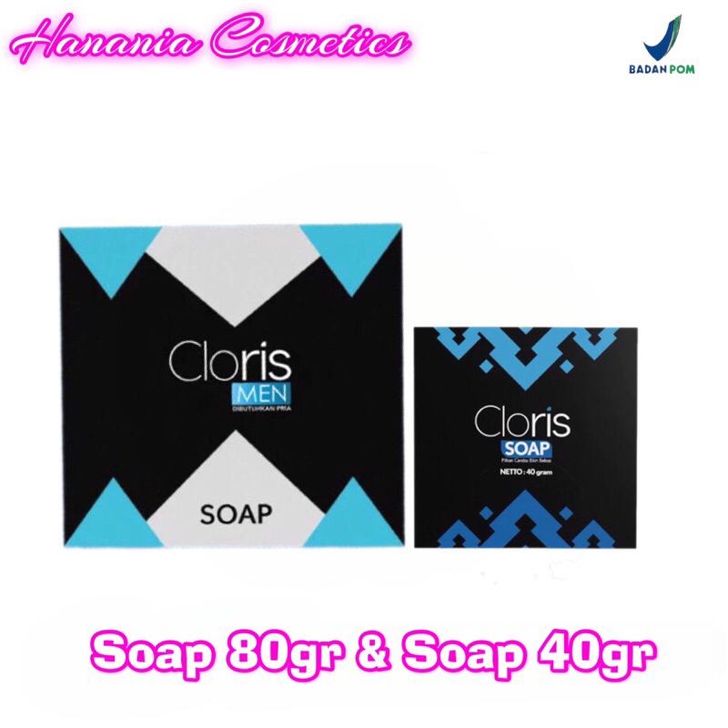 ♥️Hanania Cosmetics♥️ Clorismen Soap 80gr & 40gr - Sabun wajah Khusus Untuk Pria