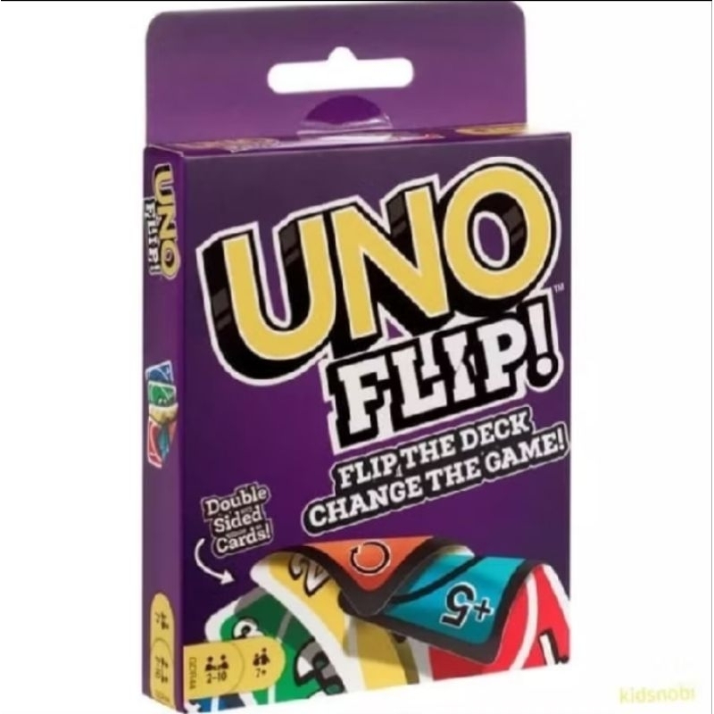Kartu Uno Flip/ Permainan Kartu/ Uno flip Ungu
