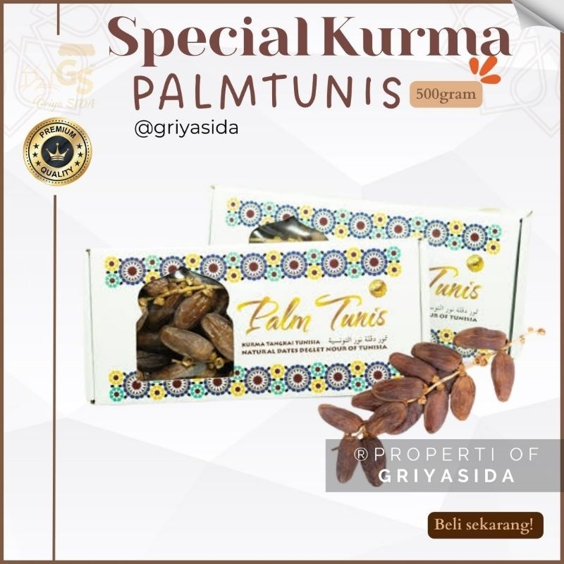 

Kurma palm tunis 500gr kurma deglet nour tunisia premium Bukan Palmfrutt