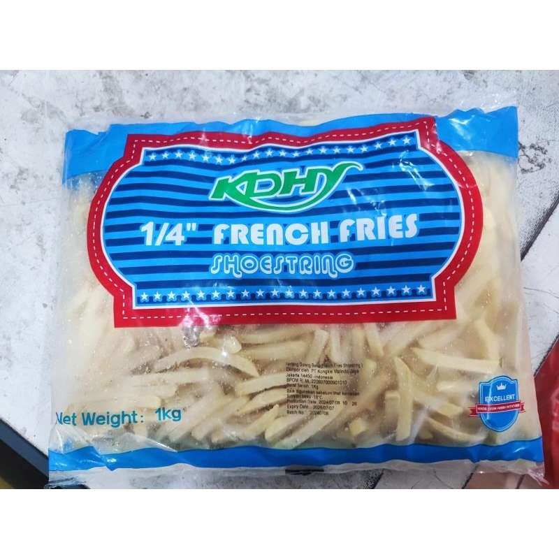 

Kentang hotel french fries shoestring 1kg no repack