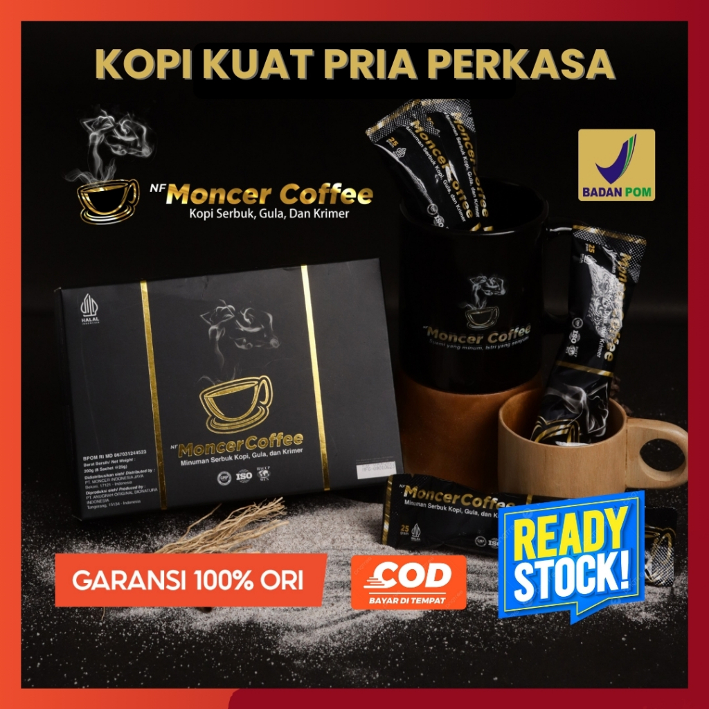 

MONCEER KOPI OBAT KUAT PRIA BPOM HALAL HERBAL AMAN ALAMI 100% PERMANEN TAHAN LAMA ASLI ORIGINAL