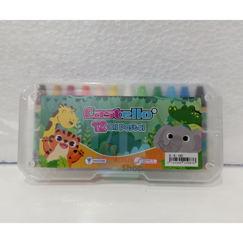 

Oil Pastel / Crayon / Krayon Minyak STANDARD Castello 12 Warna C-S-12C
