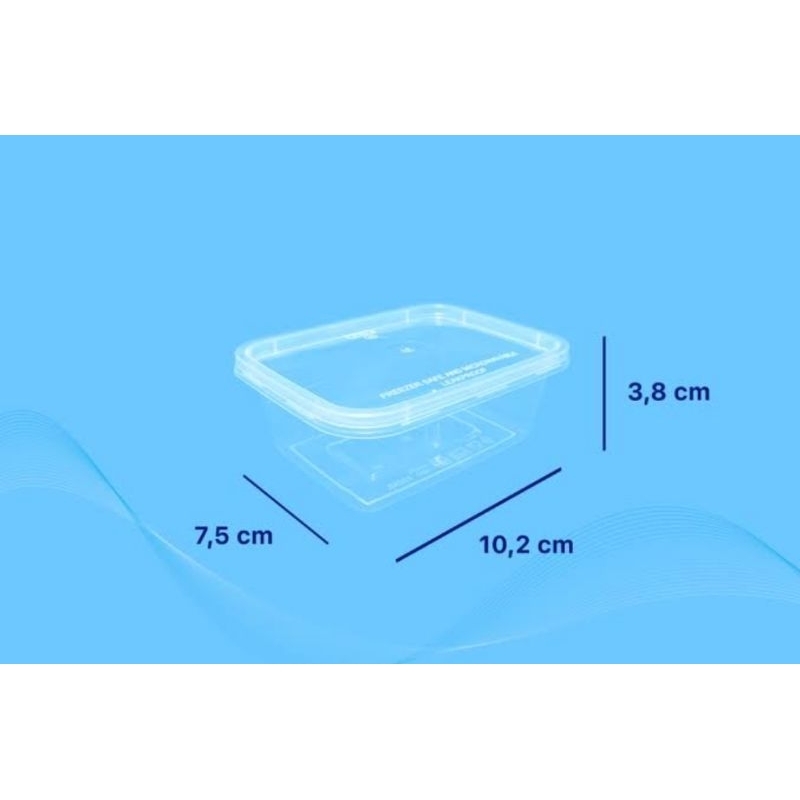 thinwall klir 500ml / kotak makan 500ml / thinwall klir persegi panjang 500ml