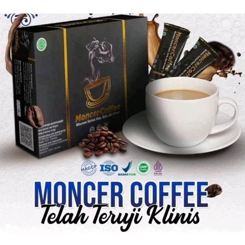 

1 Box Kopi Monceer Herbal Viral Halal Teruji Dijamin ".