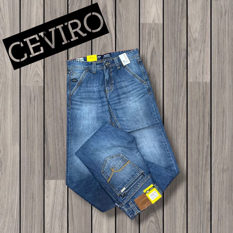 Celana Denim Pria Ceviro ORIGINAL Zipper