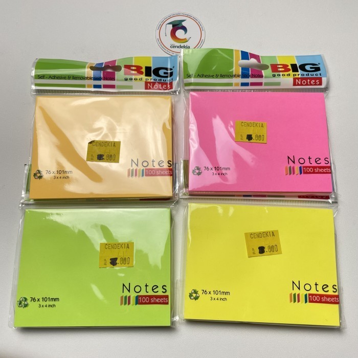 

Sticky Notes Index Mark Pembatas BIG 76x101 mm 1 Warna - Orange