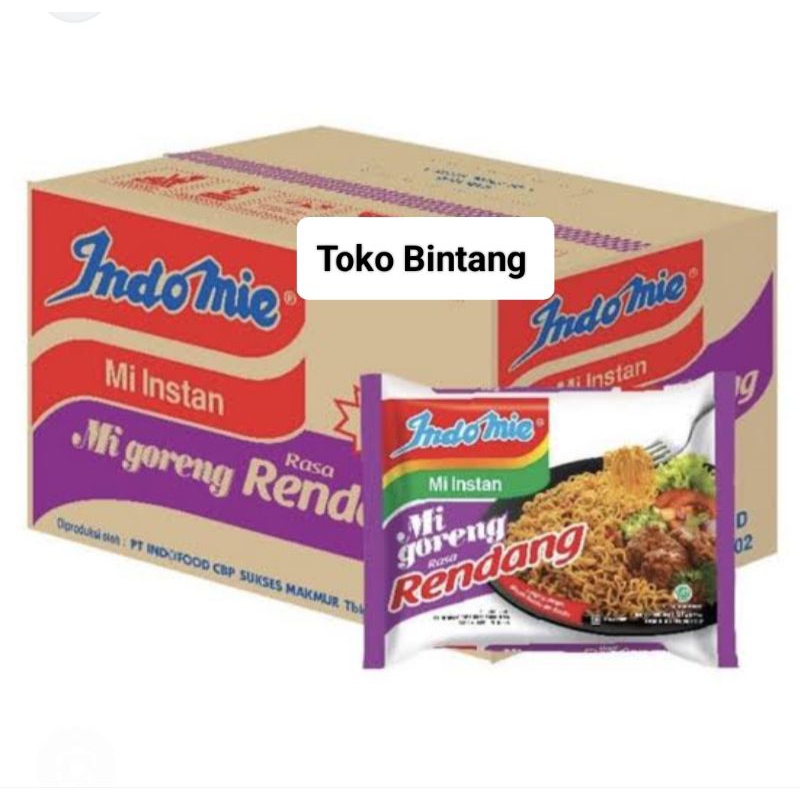 

MIE INDOMIE GORENG RENDANG//1 DUS// 40 PCS