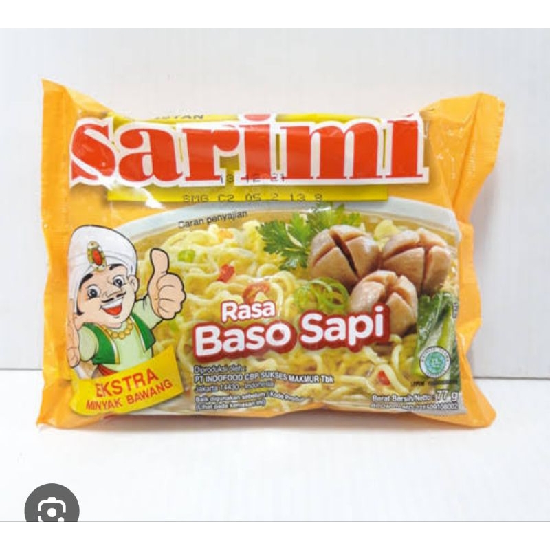 

Mie sarimie baso sapi