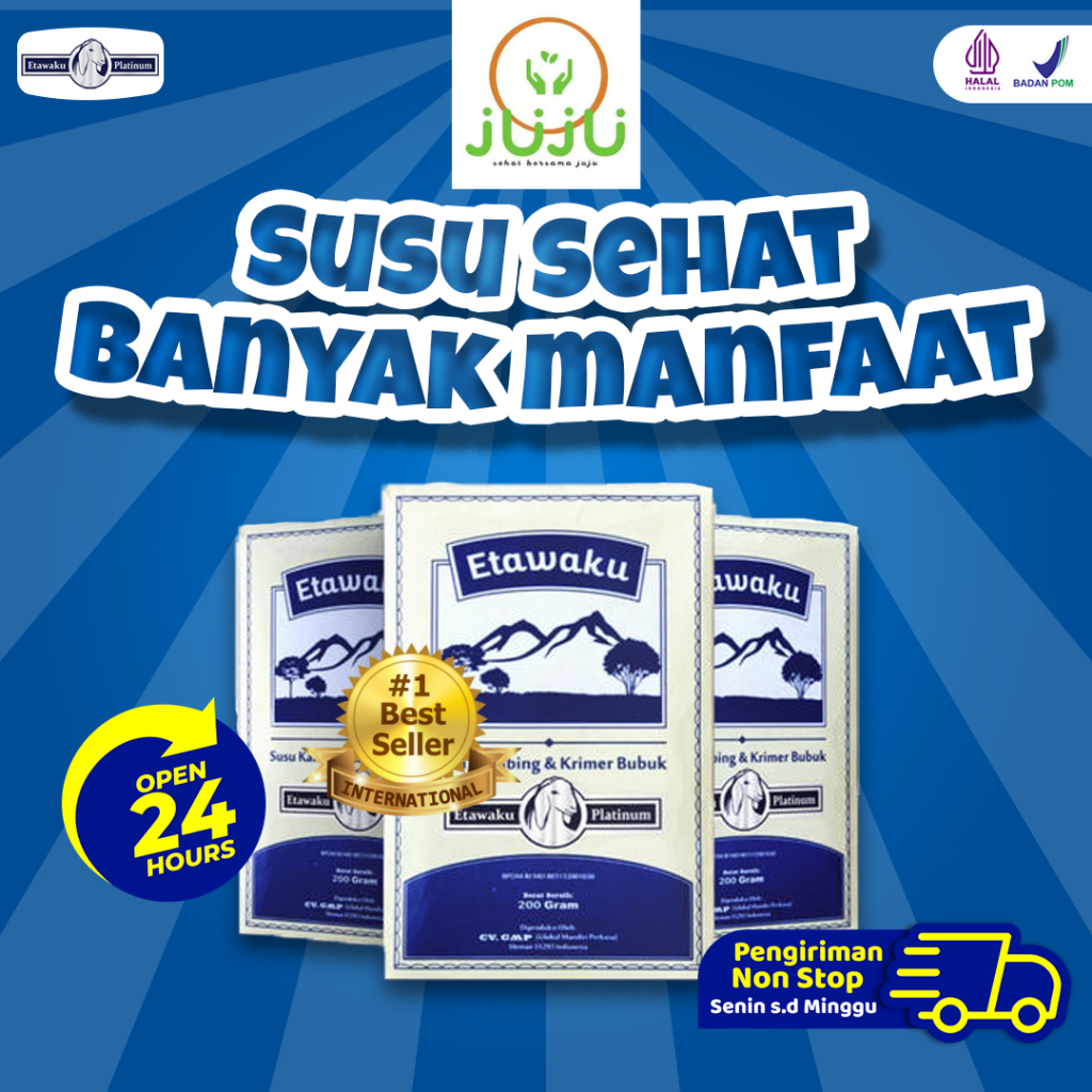 

Etawaku Platinum Susu Kambing Atasi Masalah Pernafasan 200g
