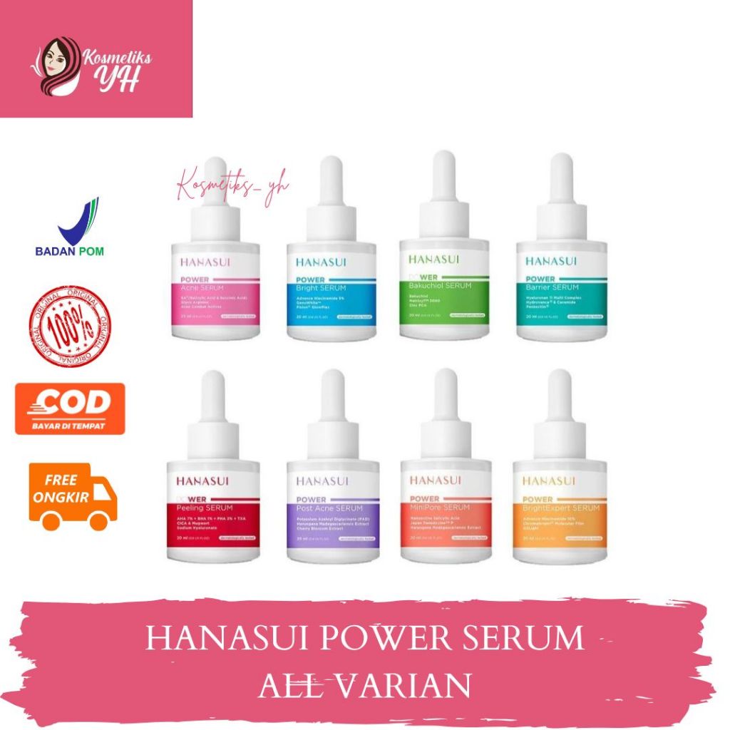 HANASUI POWER SERUM ATAU HANASUI SERUM WAJAH DAN SERUM HANASUI MENCERAHKAN WAJAH