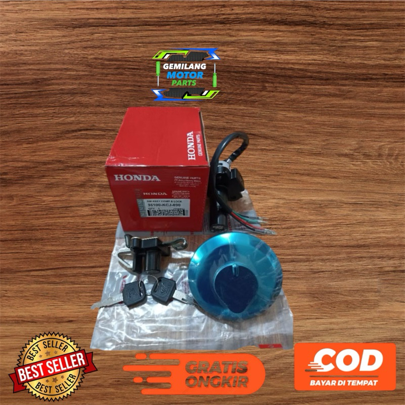 KUNCI KONTAK SET JOK TUTUP TANGKI TIGER LAMA TIGER 2000 KCJ