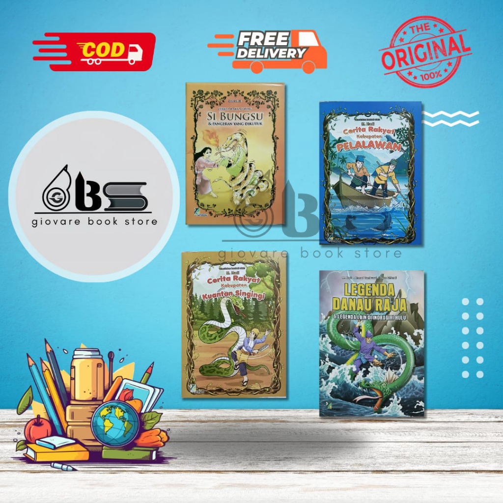 BUKU CERITA RAKYAT RIAU ORIGINAL | CERITA LEGENDA DANAU RAJA | CERITA RAKYAT PELALAWAN | CERITA RAKY