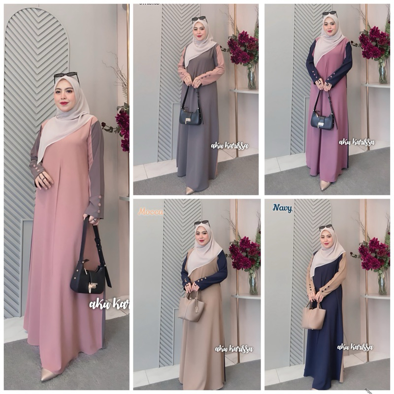 Aku karissa  Tiara dress gamis aku karissa - gamis aku Karisa - gamis Karisa Tiara dress