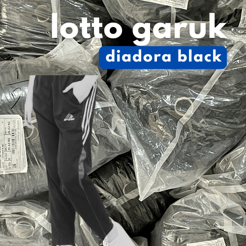 Kain Lotto Garuk Olympus Diadora Hitam 72" 1 ROLL Lotto Garuk Premium ― Perdana Textile