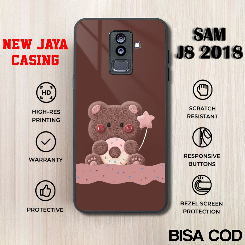Case Samsung J8 2018 Terbaru Beruang Lucu Casing Samsung J8 2018 Hardcase Softcase Glossy Terlaris
