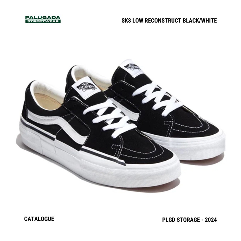 Vans Sk8 Low Reconstruct Black White