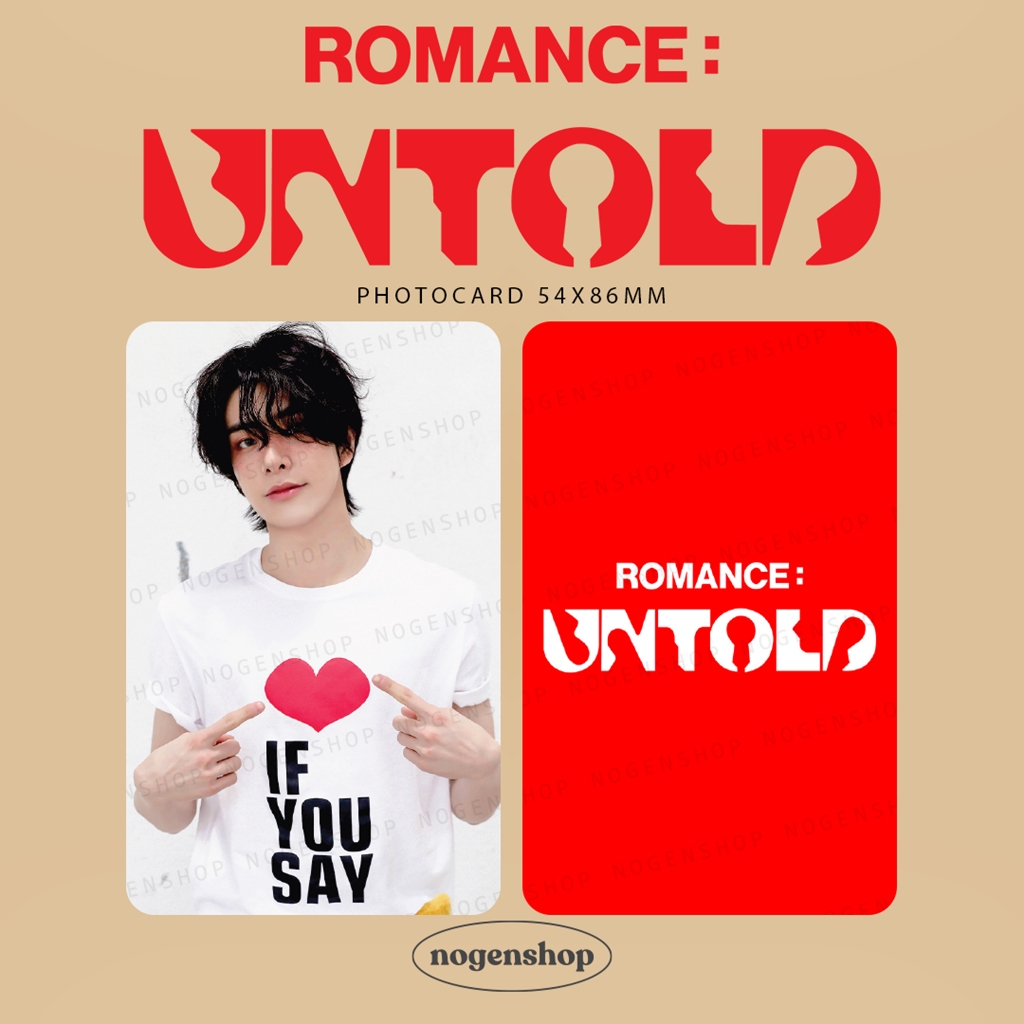 [UNOFFICIAL/FANMADE] PHOTOCARD PC ENHYPEN ROMANCE:UNTOLD