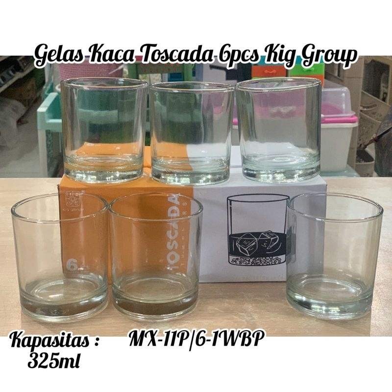 GELAS KACA TOSCADA KIG GROUP 6 PCS