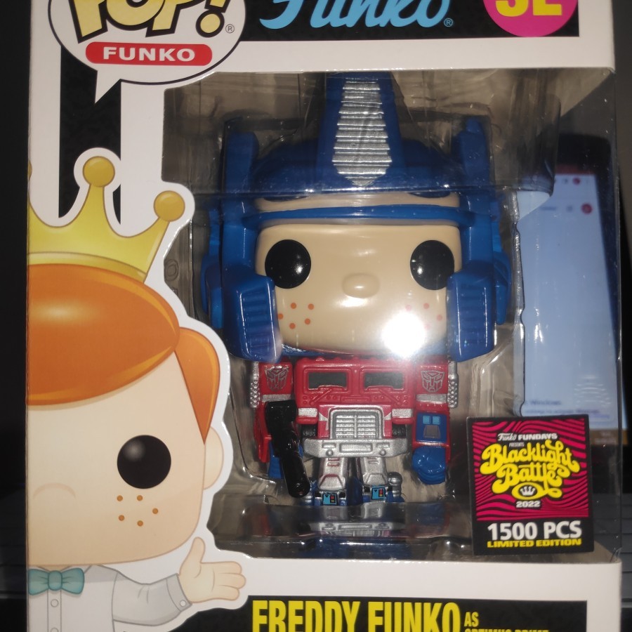 Funko Pop Freddy as Optimus Prime