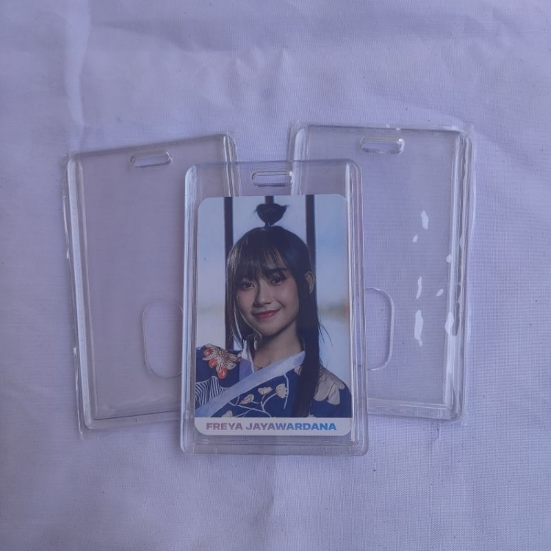 PHOTOCARD HOLDER JKT48 - CARD HOLDER TRANSPARAN -ID CARD AKRILIK TRANSPARAN - CARD HOLDER - NAME TAG