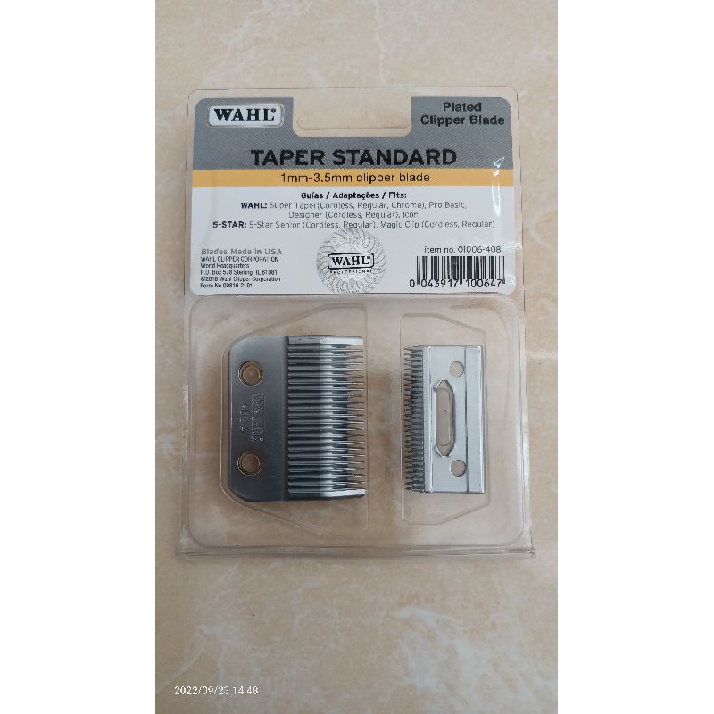 Mata pisau cliper Wahl super taper_blade set 100% ORI