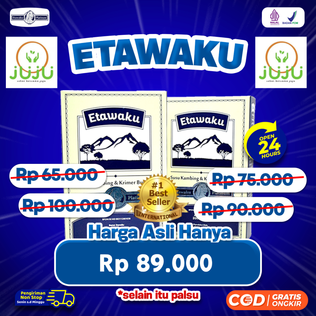 

Etawaku Platinum Susu Kambing Atasi Nyeri Dada 200g