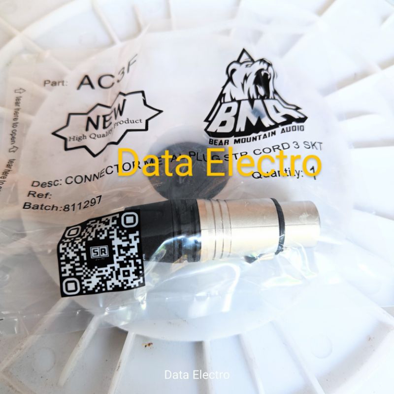 jek Bma canon AC3F original XLR Bma Female Cw jack mic