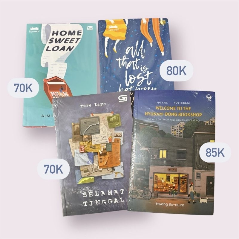 new buku novel bahasa home sweet loan | all that is lost between us | selamat tinggal | welcome to t