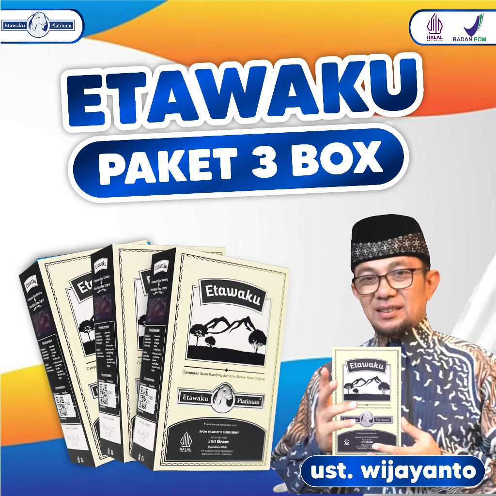 

Etawaku Platinum Bebas Sesak Nafas dan Menjaga Kesehatan Tulang Paket 3 Box