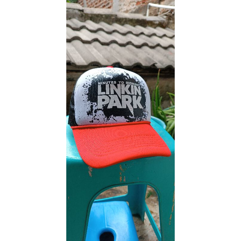 topi trucker second band linkin park jaring 3 tone