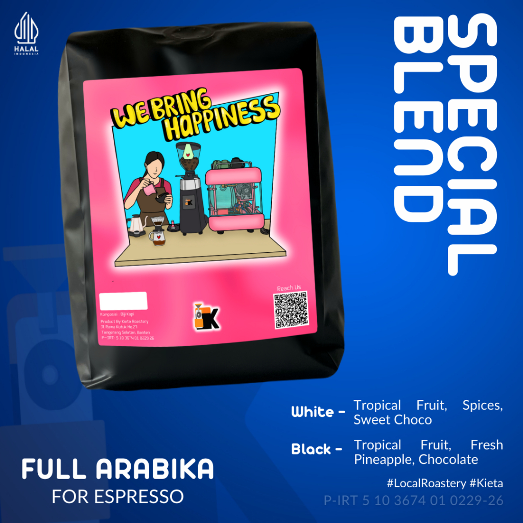 

Kieta Roastery - Biji Kopi Special Blend 200g / Bubuk Arabica Roasted Coffee Bean Espresso Based