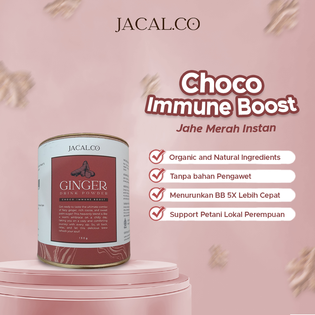 

Jacal.Co - Choco Immune Boost, Jahe Merah Bubuk Asli 100%, Minuman Sehat Alami untuk Kesehatan Tubuh