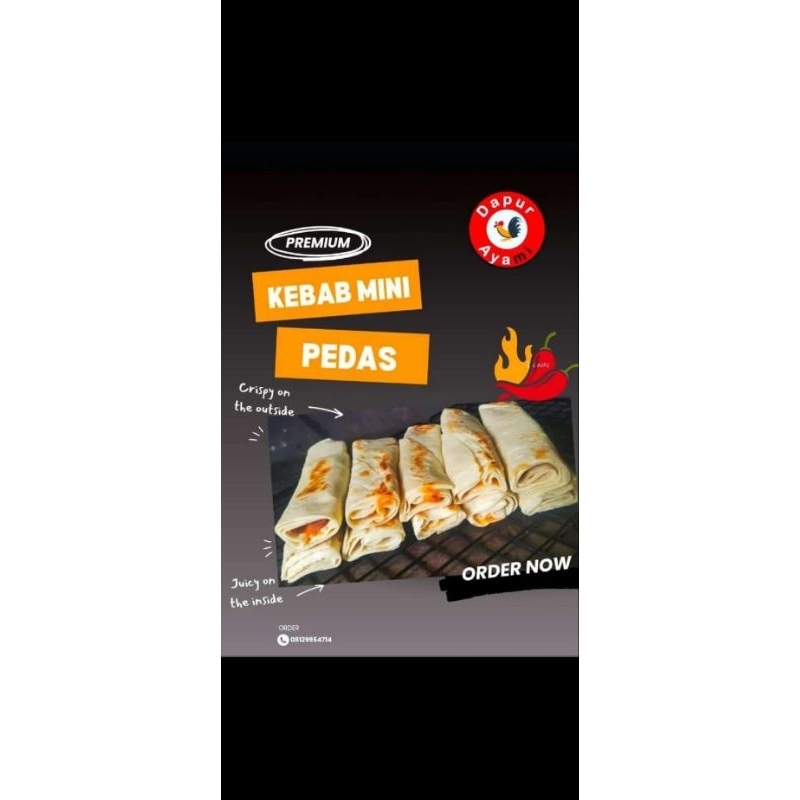 

2 Box Kebab Mini Pedas+Basreng Pedas