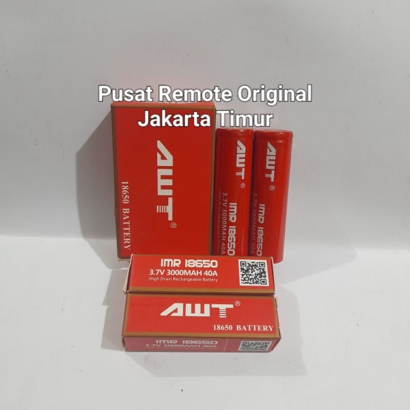 BATTRAI BATTRE VAPE VAPOR SENTER BATRE AWT 3000MAH 3.7V RECHARGEABLE