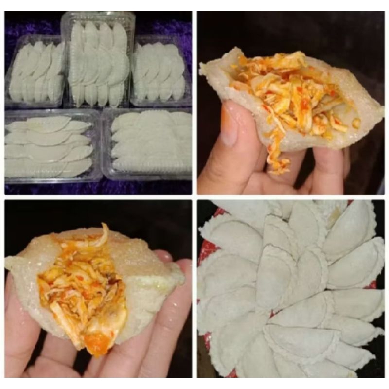 

Cireng isi Ayam Mix Sosis saos Chili oil