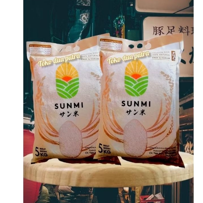 

Beras Sunmi 5 Kg X 2 bungkus ( beras ala restoran jepang ) extra pandan wangi 15%