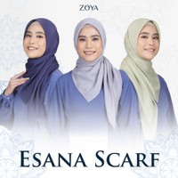 ZOYA ESANA SCARF SEGI EMPAT SEGI EMPAT POLOS STANDAR 110CM
