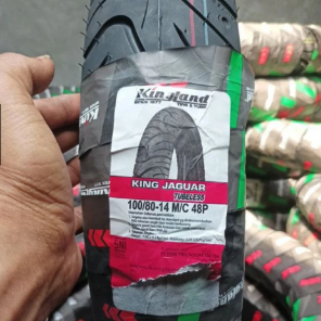 BAN LUAR KINGLAND KING JAGUAR 100/80-14 TUBELESS UNTUK MOTOR VARIO 125 VARIO 150 (FREE PENTIL)