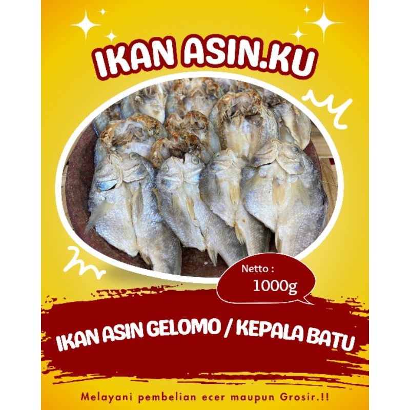 

ikan asin gelomo / ikan samge kepala batu 1kg