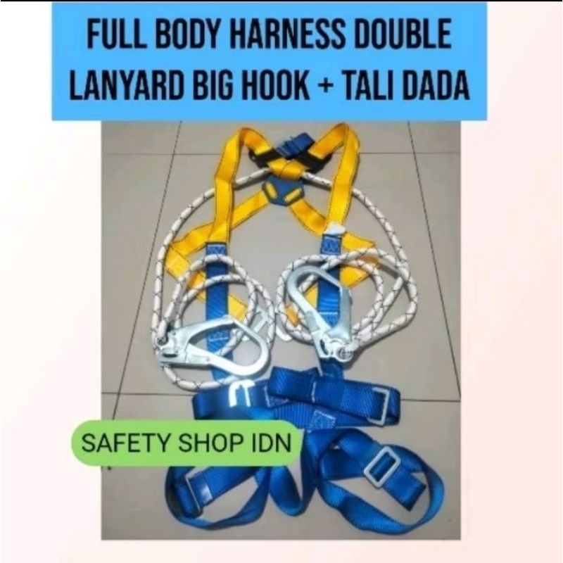 Body Harness Double Hook Besar / Body Harness Double Hook (plus tali dada)