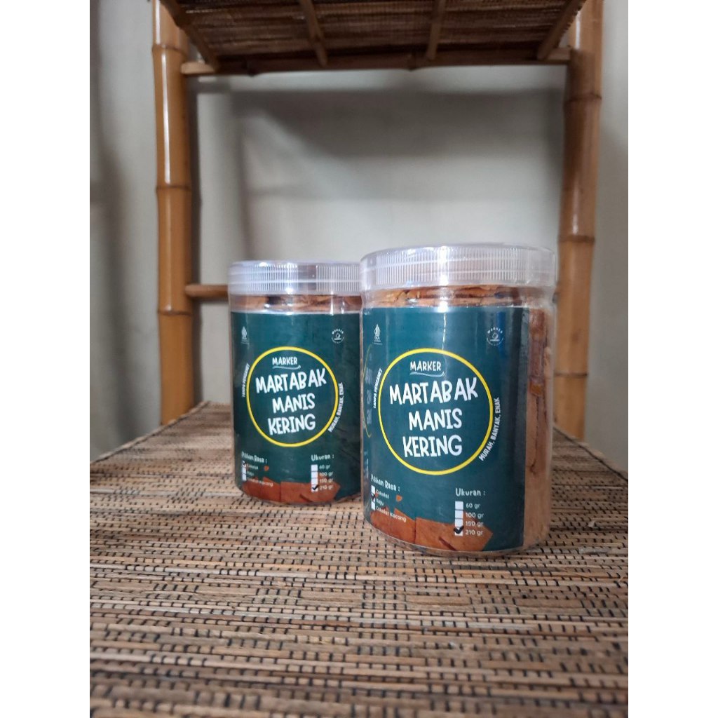 

MARKER Martabak Kering Rasa Keju Toples 210gr || Renyah dan Crispy