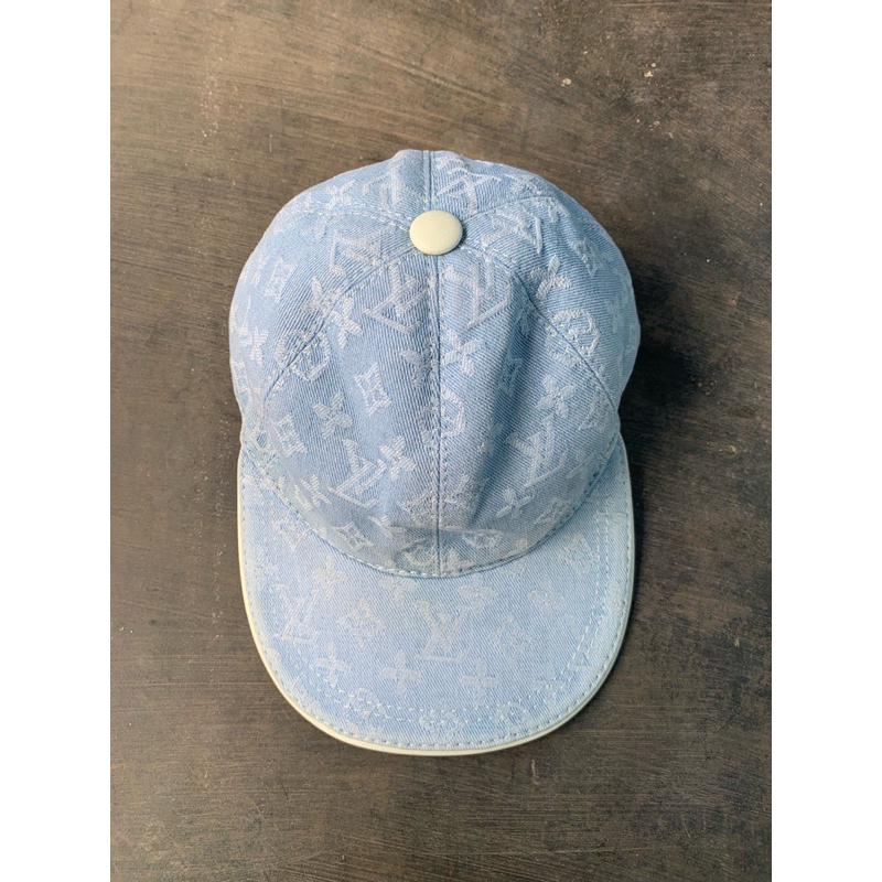 Louis Vuitton Monogram Legacy Cap Light Blue Denim LV Logo