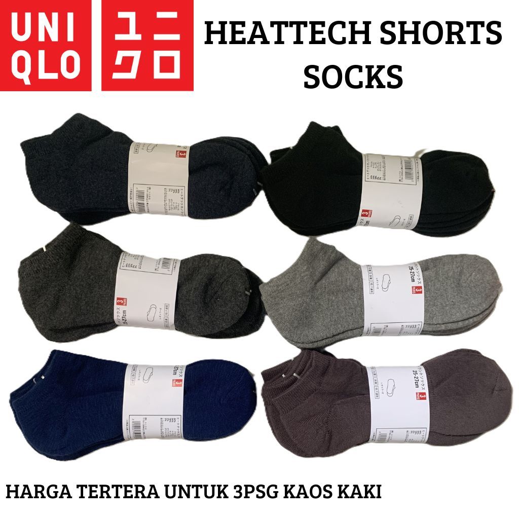 KAOS KAKI JAPAN TECHNOLOGY HEATTECH UNIQLO (3 PAIRS)