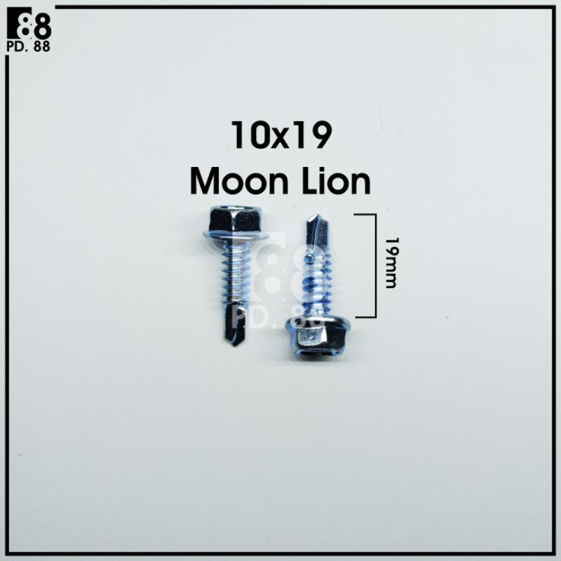 Baut Baja Ringan - Skrup Baja Ringan #10 x 19 MOON LION